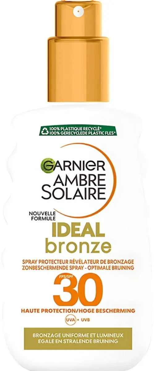 Garnier Ambre Solaire Ideal Bronze Zonnebrandspray SPF 30 - 200ml - 12 Stuks