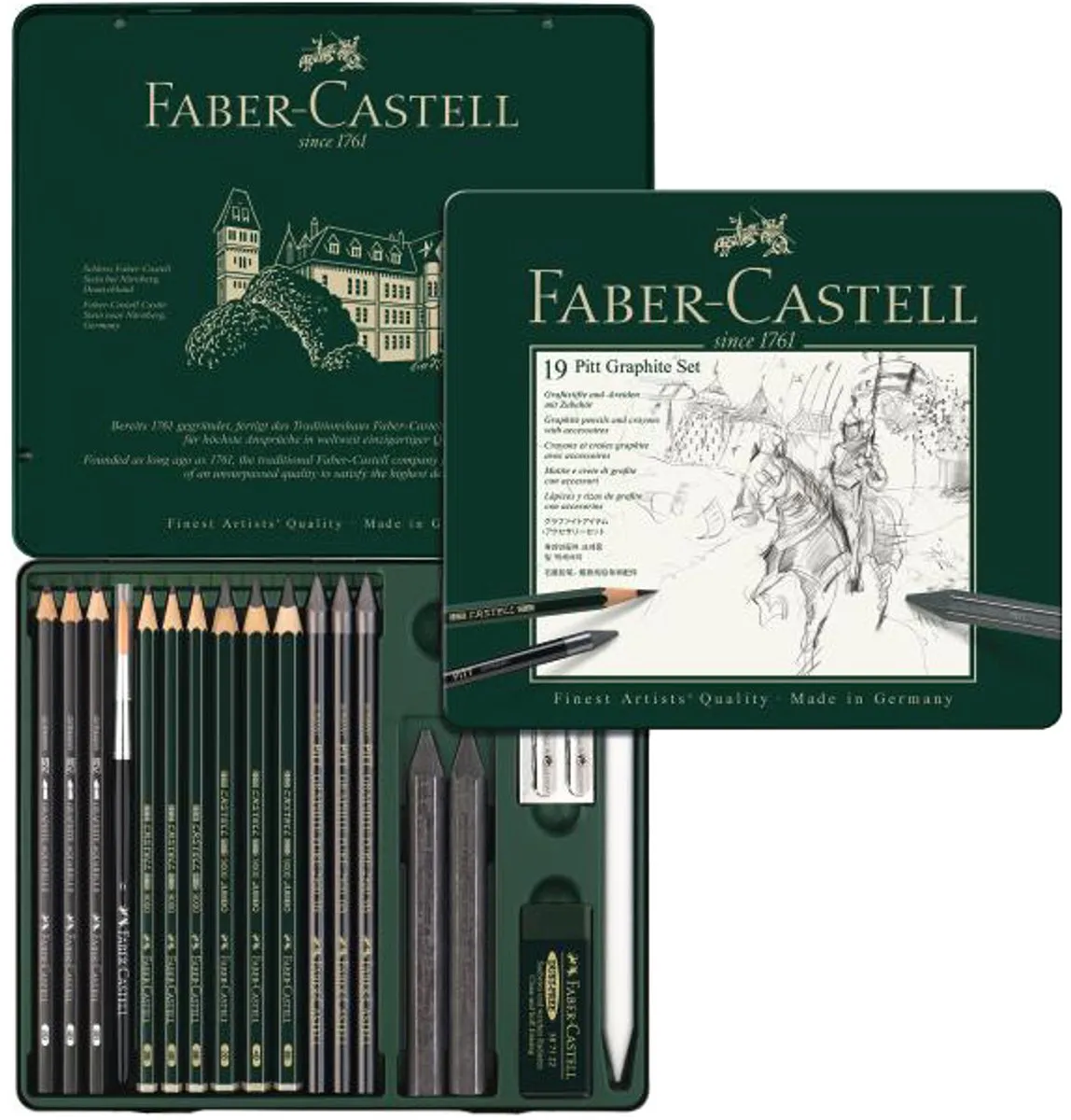 Faber-Castell Pitt Grafietset FC-112973 - 19-delig