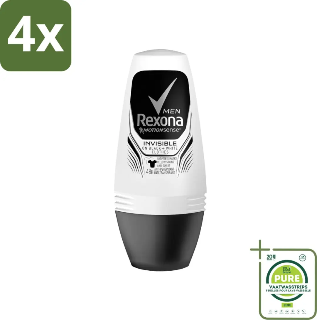 Rexona Men Invisible On Black & White Deo Roller 200ml