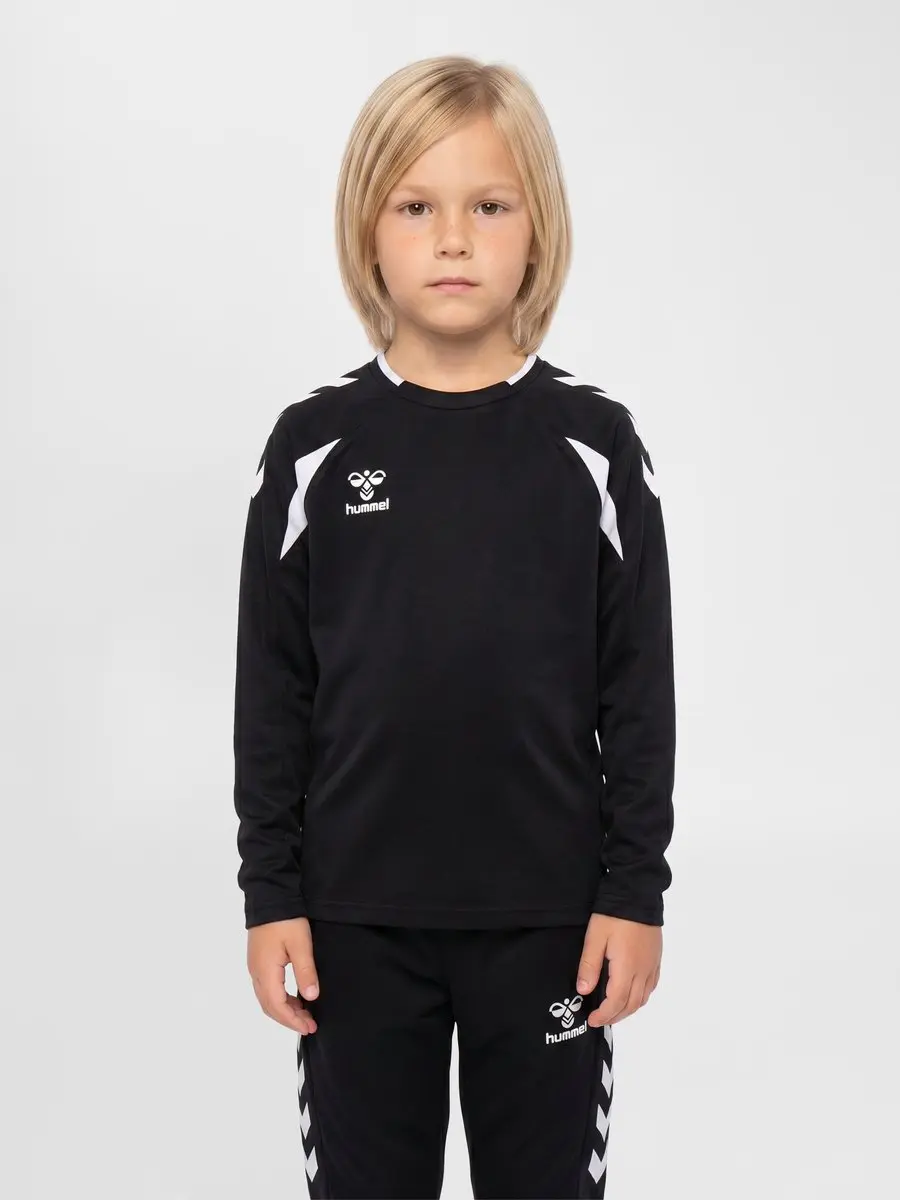 Hummel HMLCORE 2.0 Crew Neck Kids - Zwart/Wit
