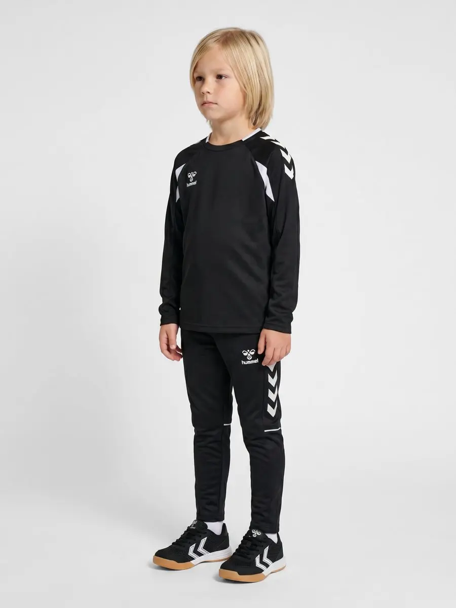 Hummel HMLCORE 2.0 Crew Neck Kids - Zwart/Wit