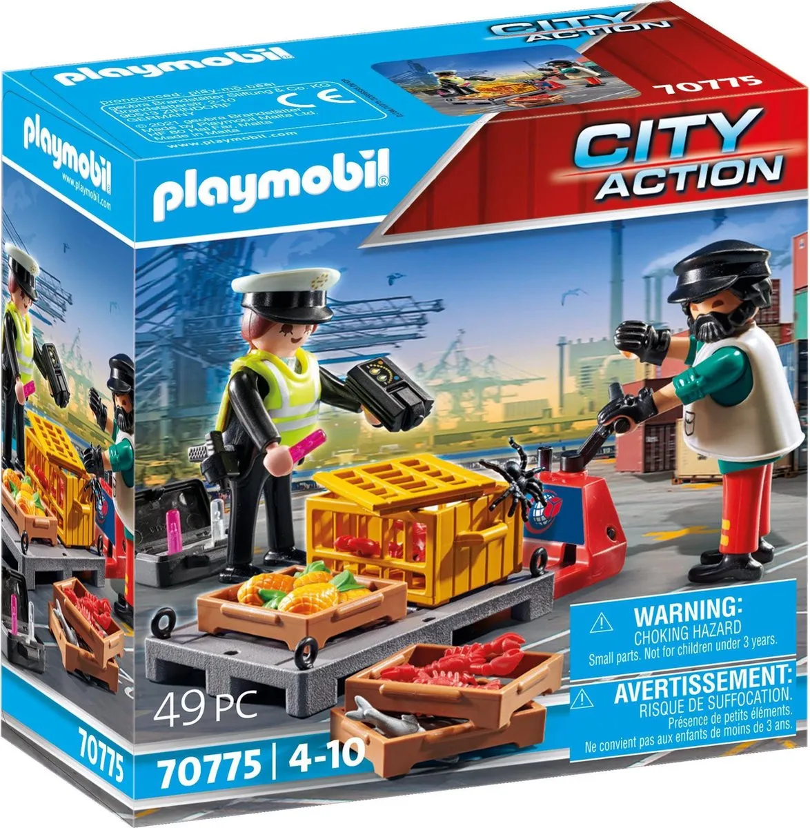Playmobil City Action Cargo Douane Controle 70775 - Multicolor