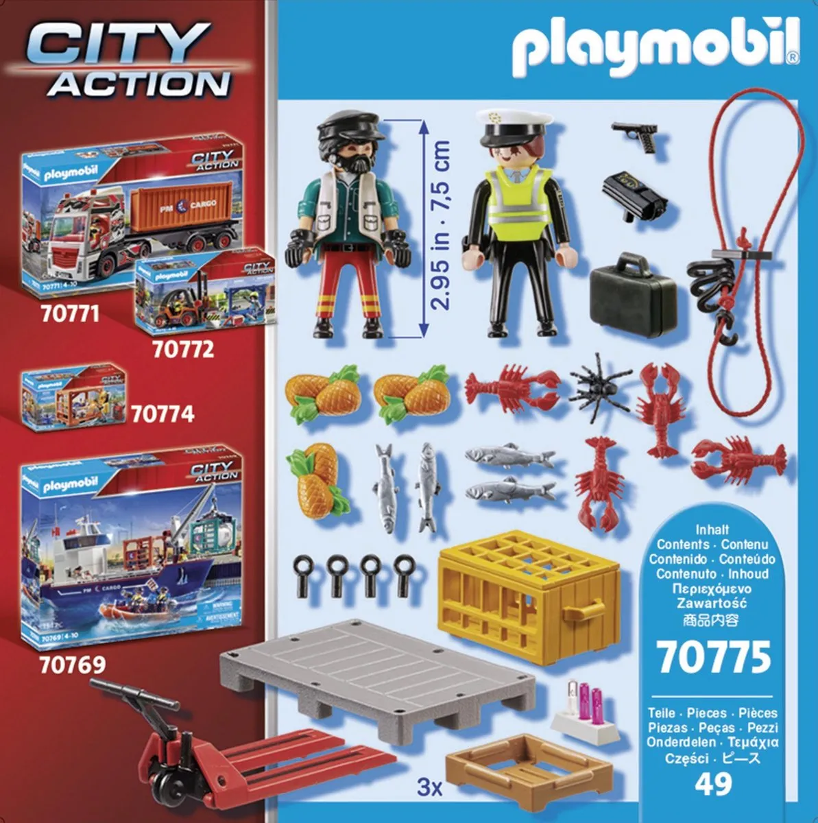 Playmobil City Action Cargo Douane Controle 70775 - Multicolor