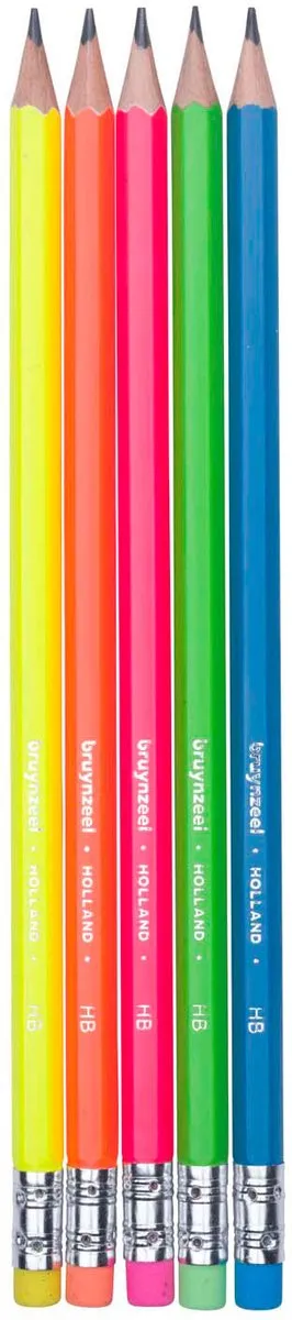 BRUYNZEEL Neon Grafietpotloden 5 HB