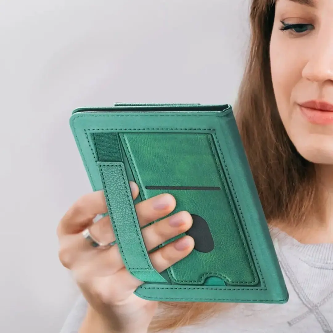 Kobo Clara Colour / Clara 2E Hoes SleepCover Book Case Standaard Groen