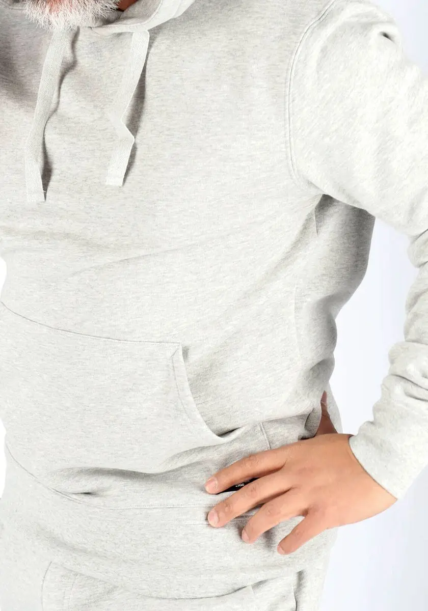 Bjorn Borg Centre Jogging Hoodie Heren - Trui met Capuchon Mannen - Lichtgrijs - Maat M