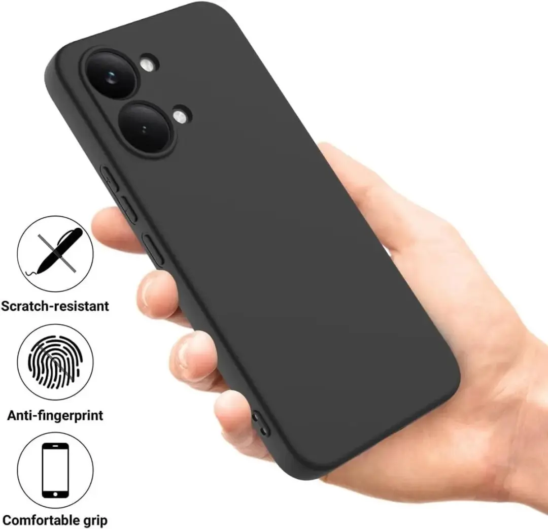 Selected TPU Hoesje Zwart - Ultra Dun Flexibel - Universeel - afbeelding 6 van 6