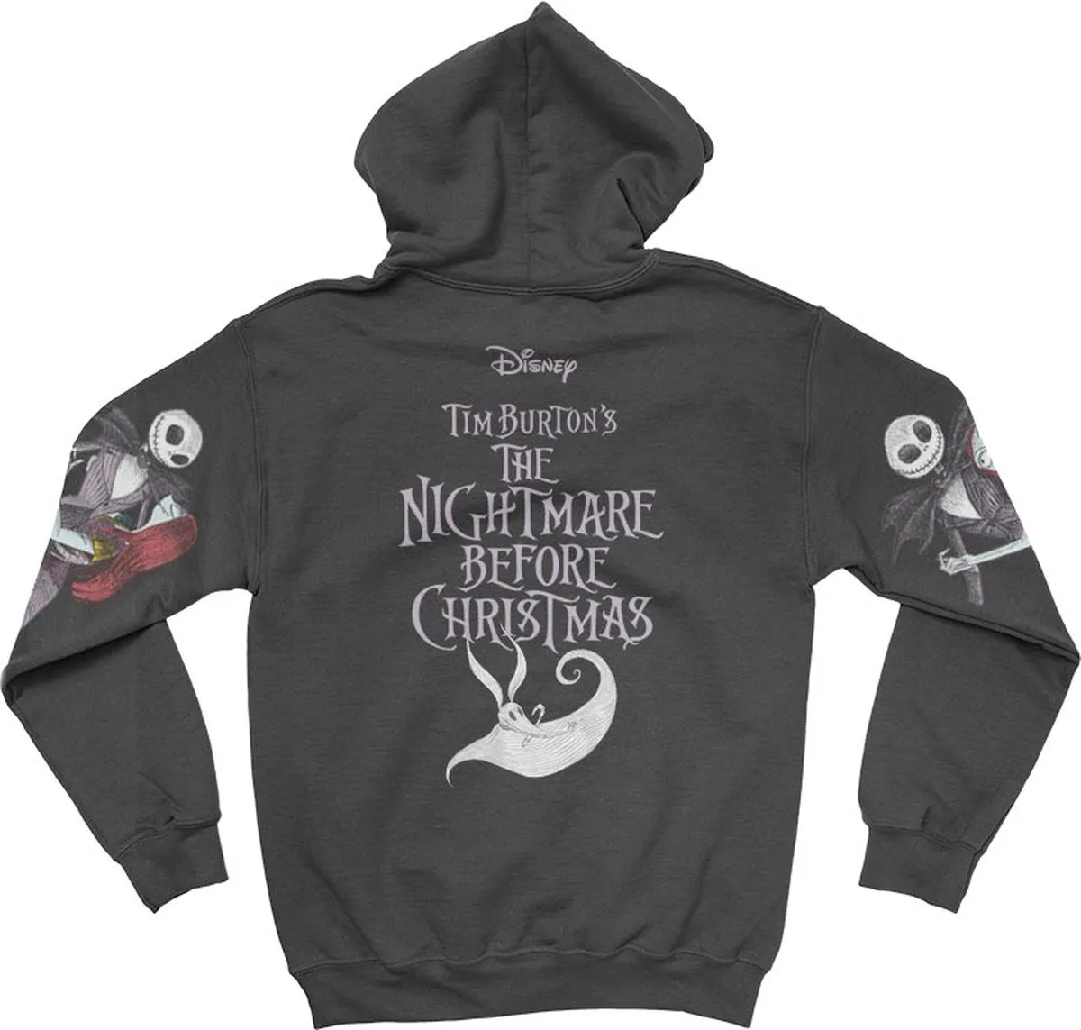 Disney The Nightmare Before Christmas Hoodie S - Jack & Sally - Zwart