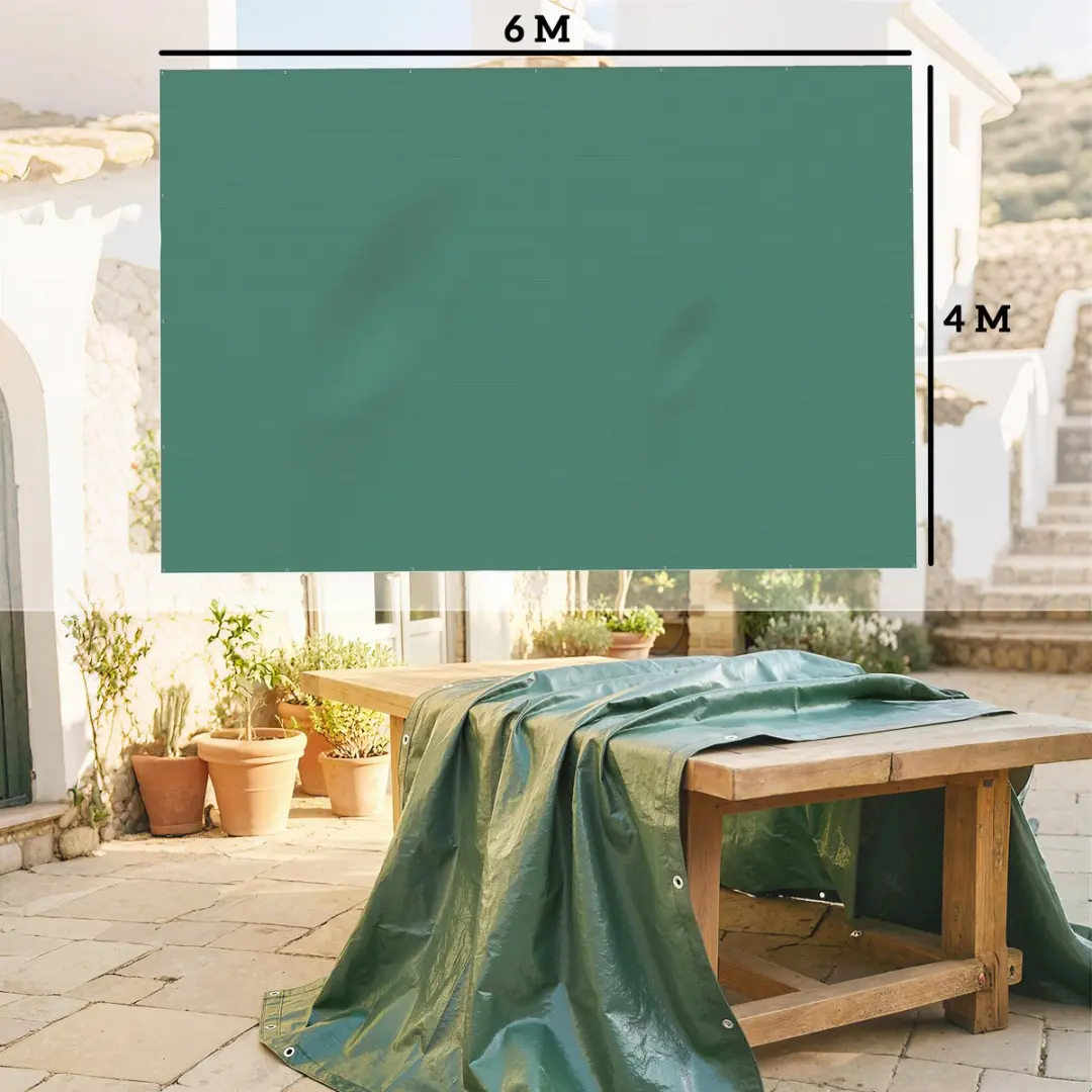 Outsunny Zeil 600x400x1cm - Groen