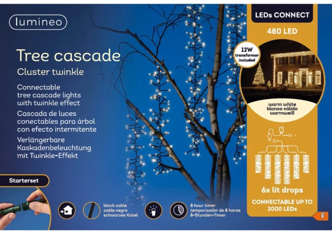 Lumineo Boom Cascade LED Startset 480L