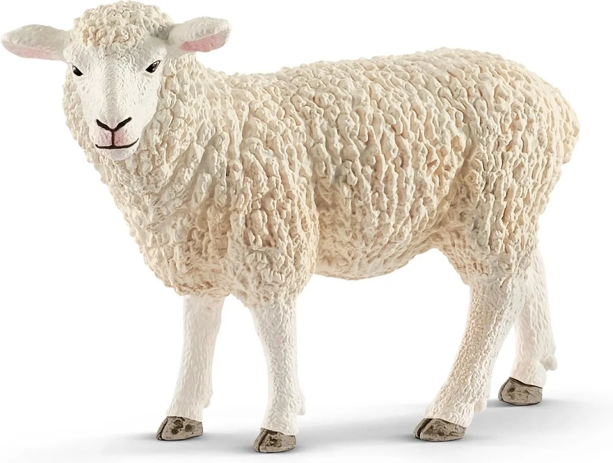 Schleich Schaap 17075 - 9 cm - Grijs