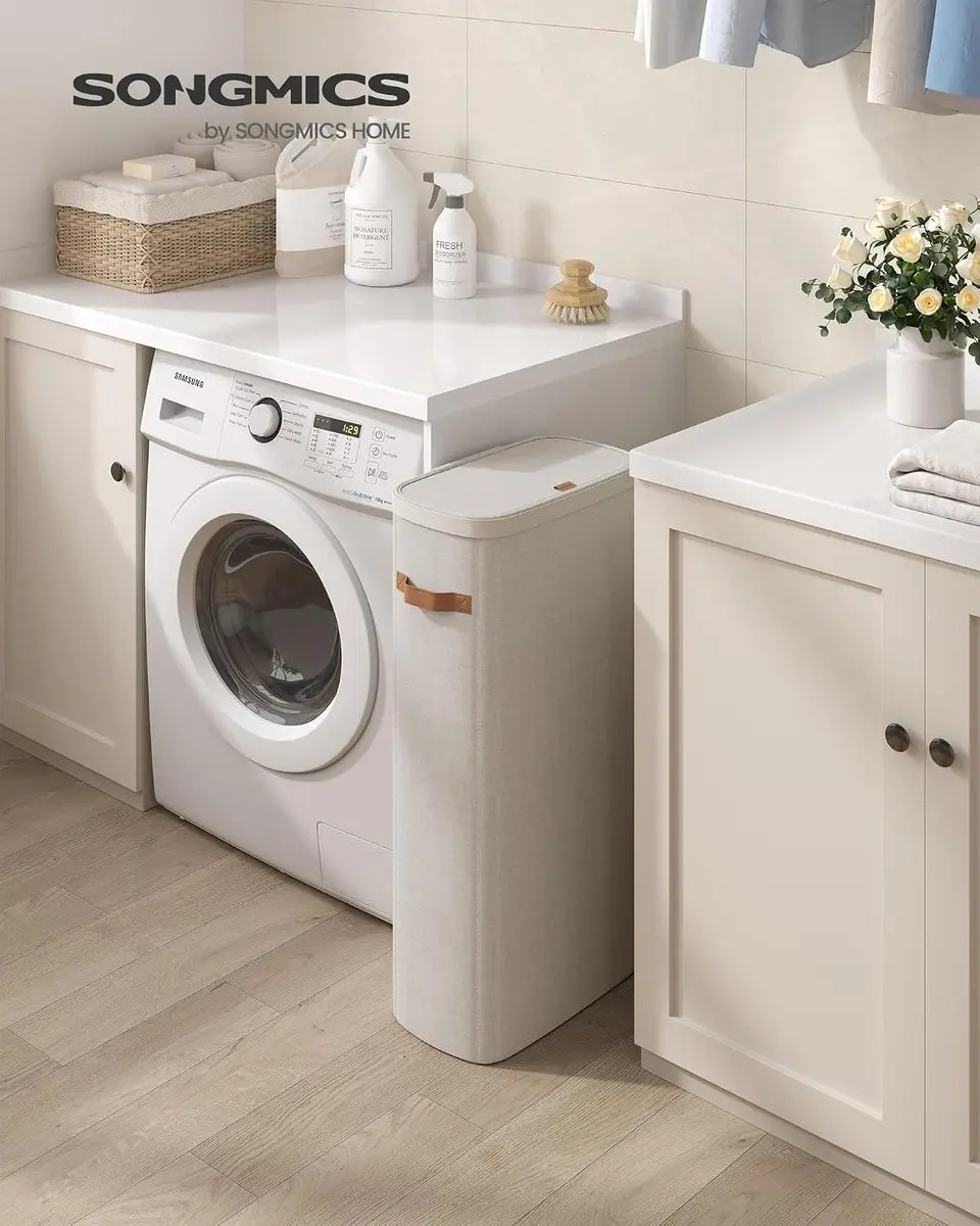 Songmics Wasmand 65L - Cappuccino Beige