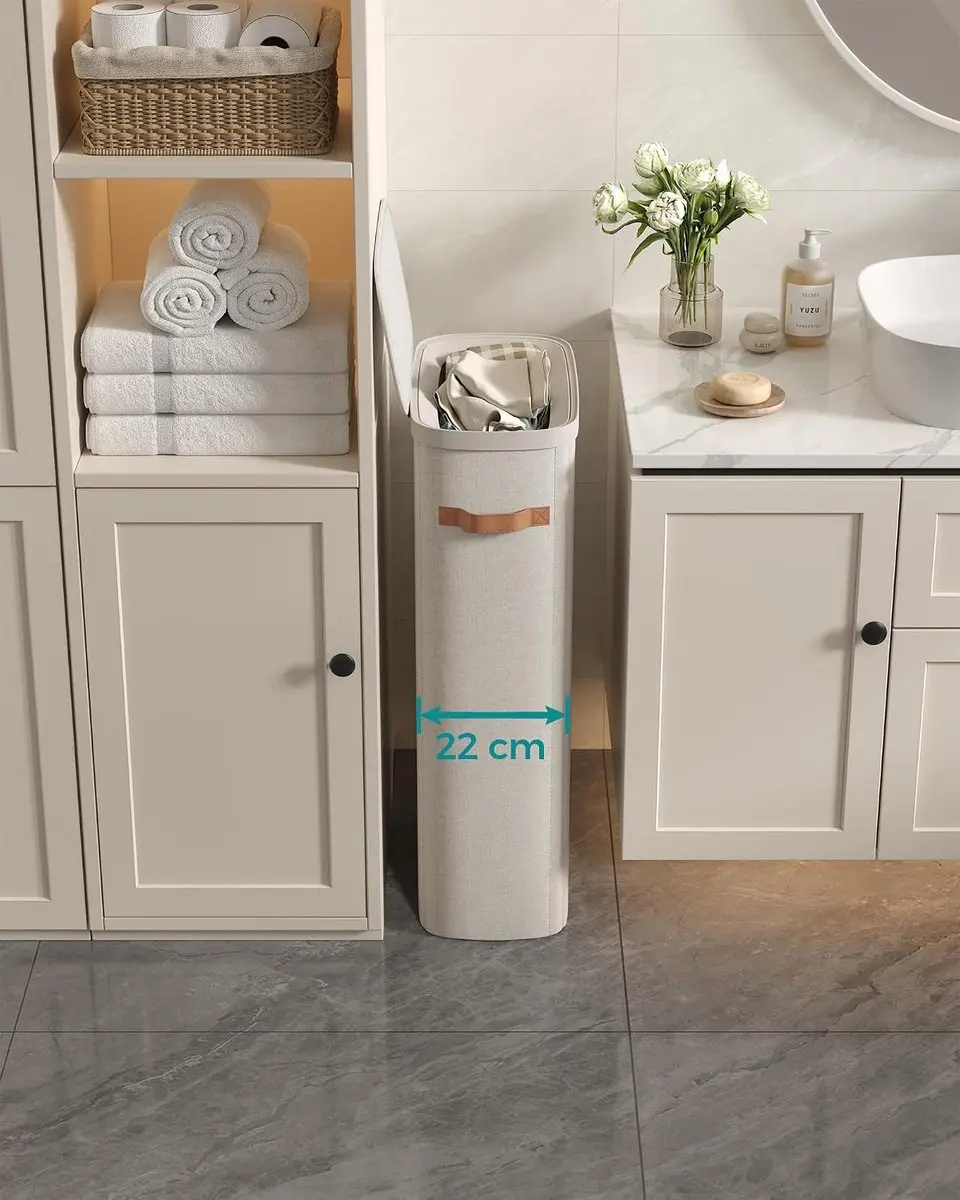 Songmics Wasmand 65L - Cappuccino Beige