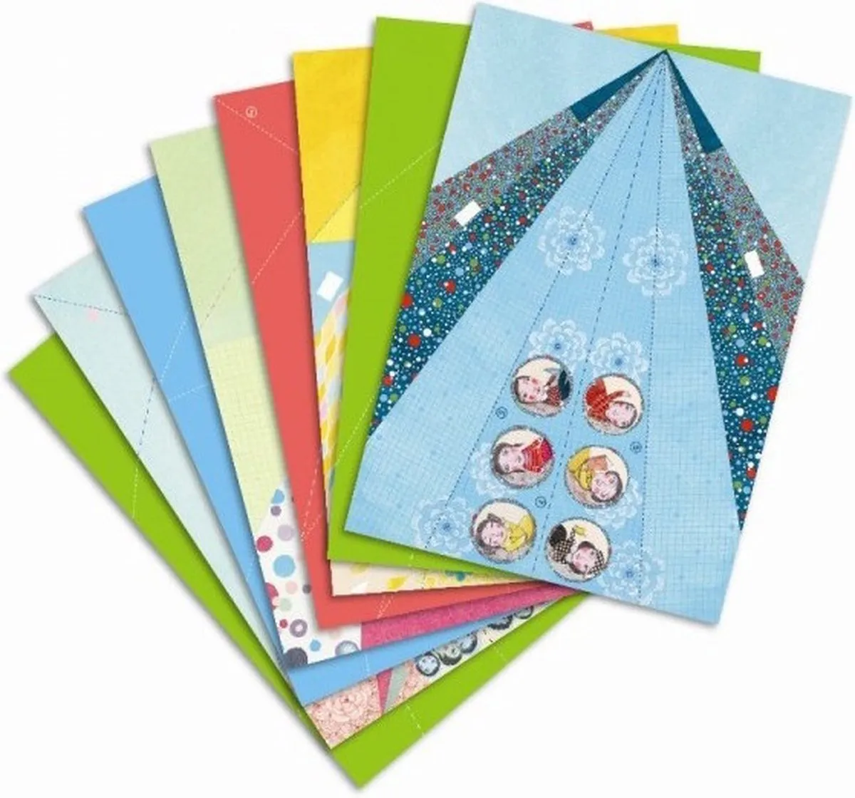 Djeco Origami Vliegtuigen Multicolor - 40 Stuks