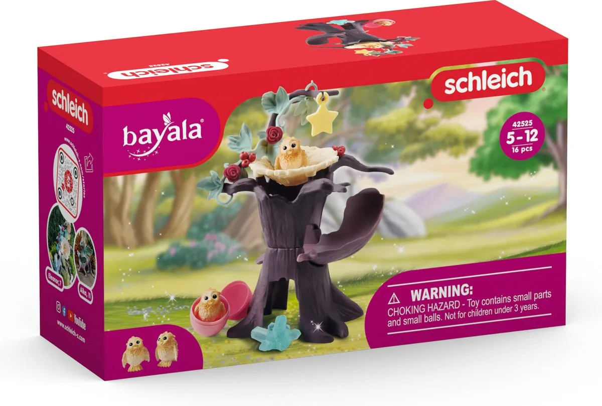 Schleich Bayala Uitkomende Baby-Uilen Speelfigurenset 16-delig