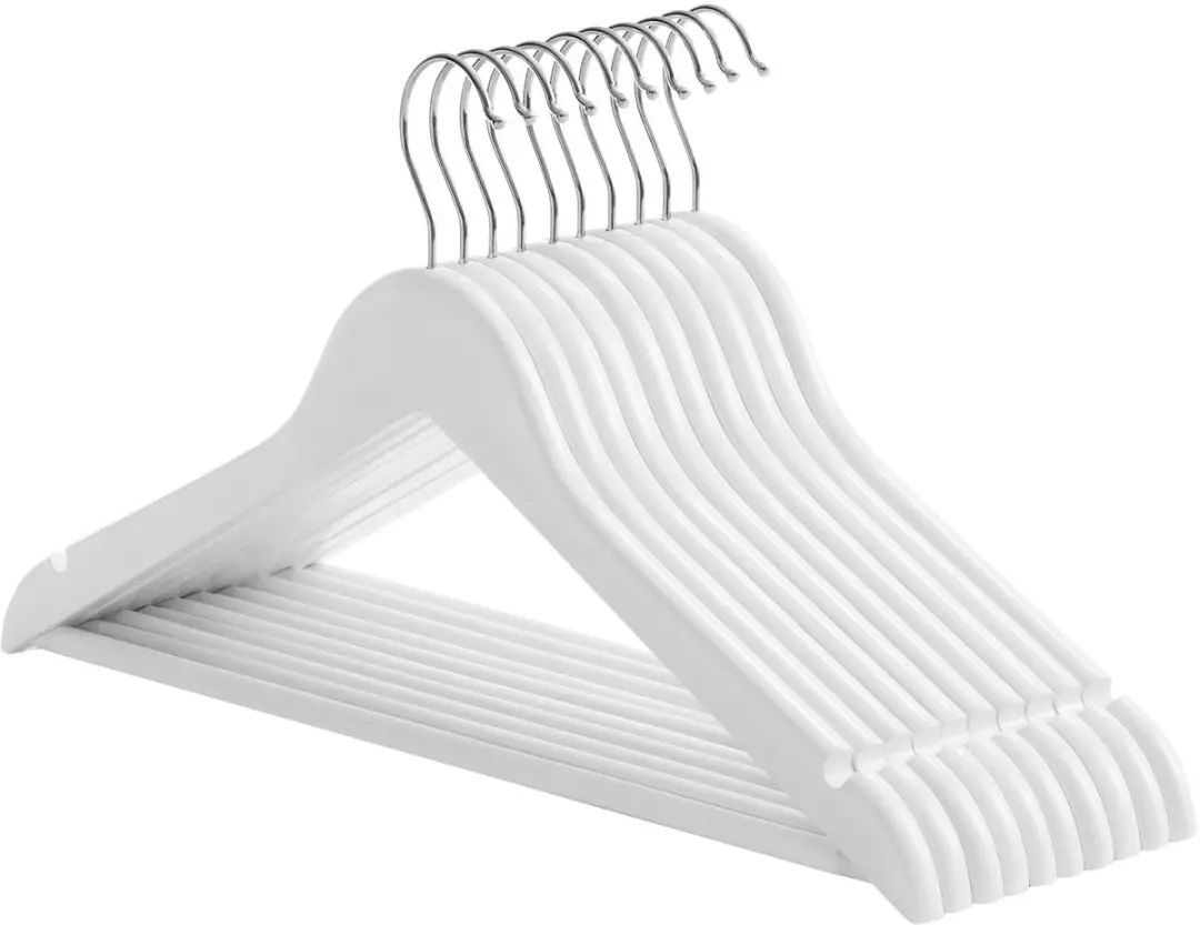 Songmics Houten Kledinghangers Set 10