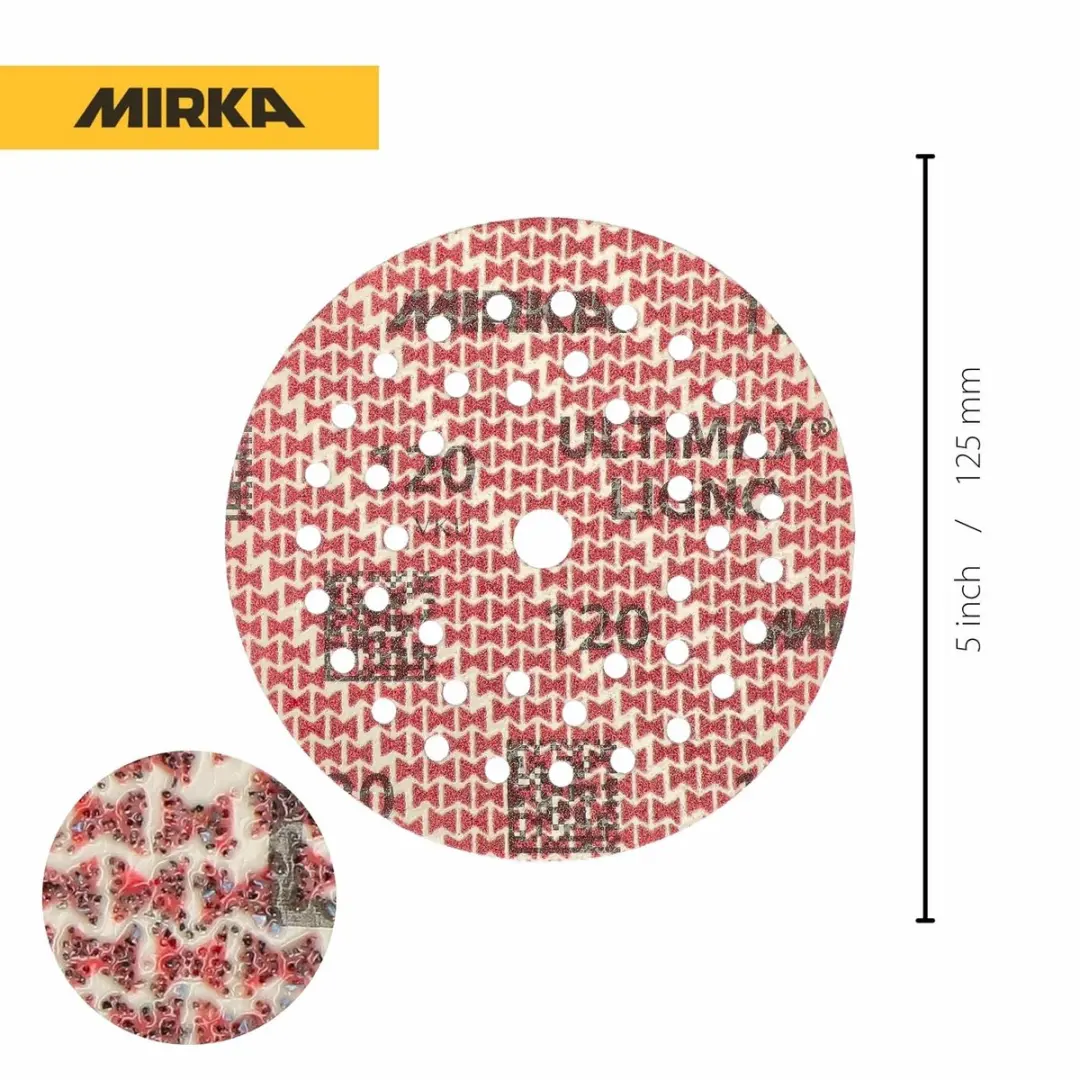 Mirka Ultimax Ligno Klittenbandschuurschijven Ø125mm - 91 Stuks