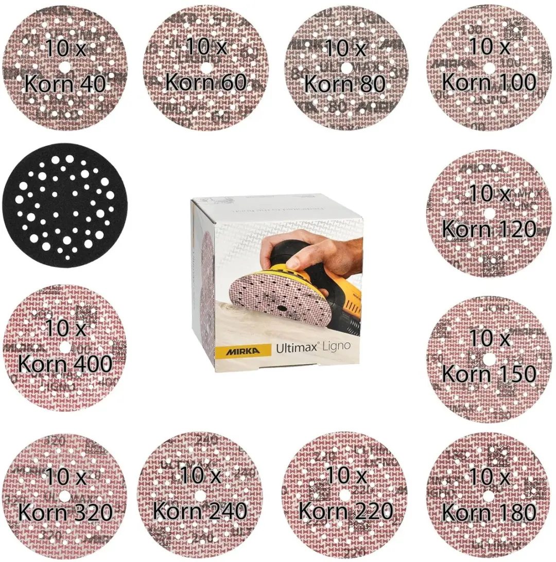 Mirka Ultimax Ligno Klittenbandschuurschijven Ø125mm