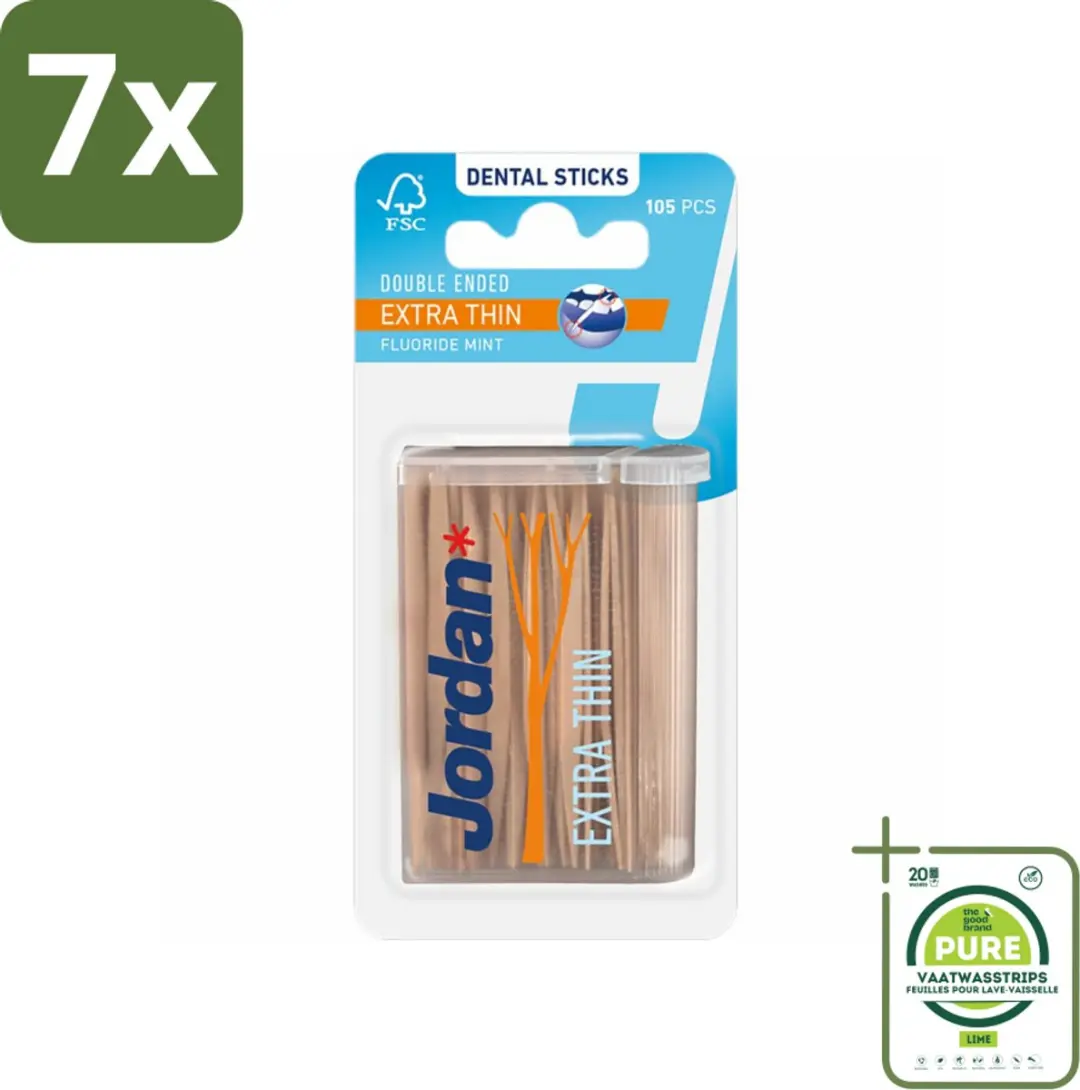 Jordan Tandenstokers Double Ended Extra Thin 725 Stuks