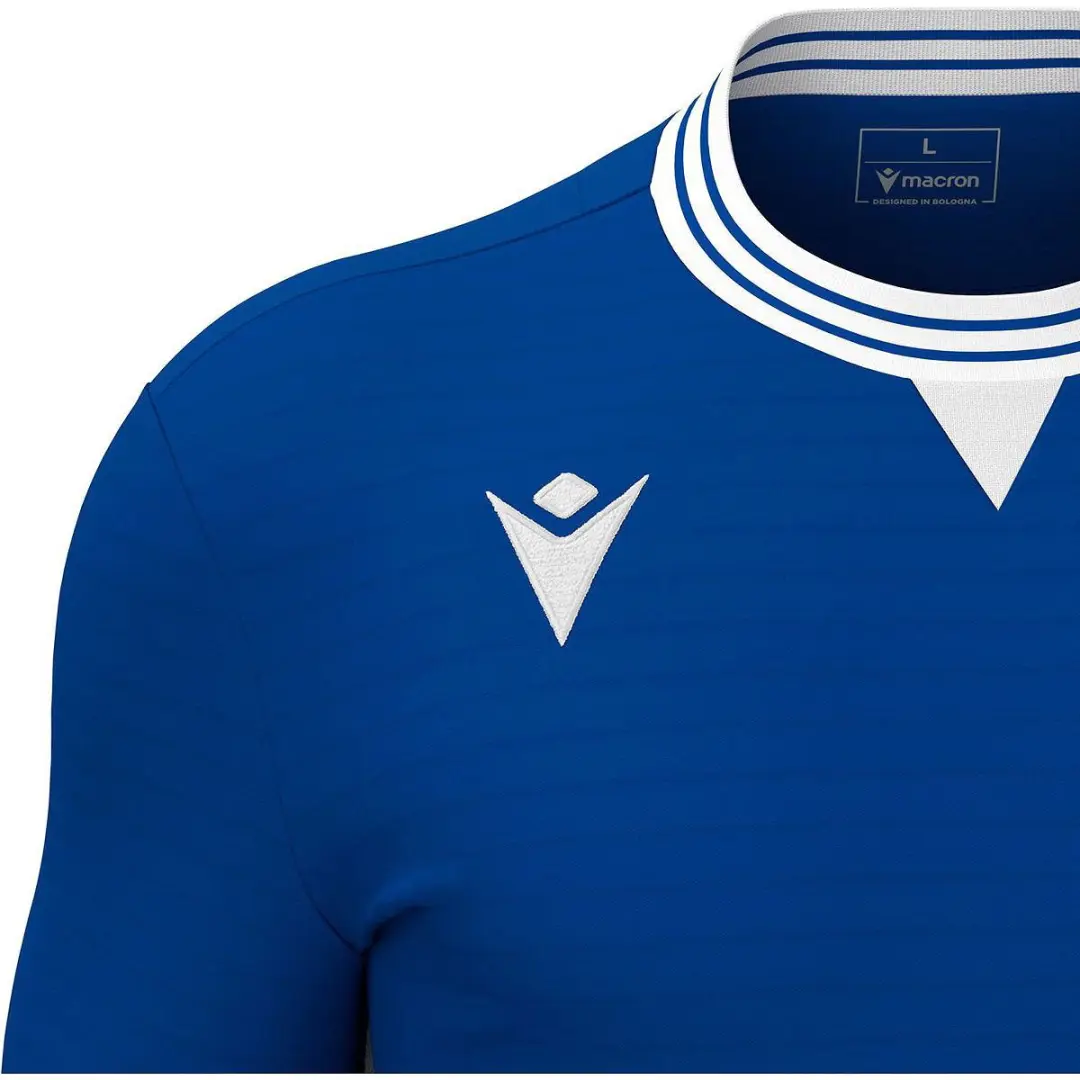 Macron Elves Shirt Korte Mouw Heren - Royal / Wit | Maat: XL