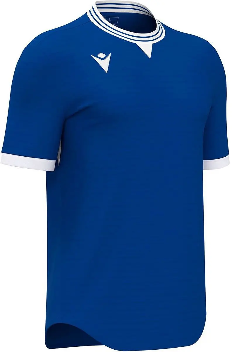 Macron Elves Shirt Korte Mouw Heren - Royal / Wit | Maat: XL