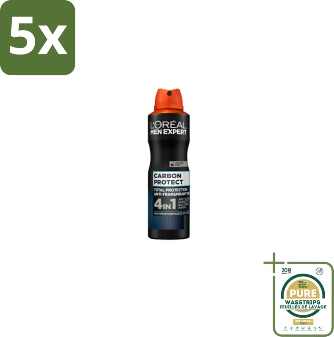 L'Oréal Men Expert Carbon Protect Deo Spray 150ml - 5x