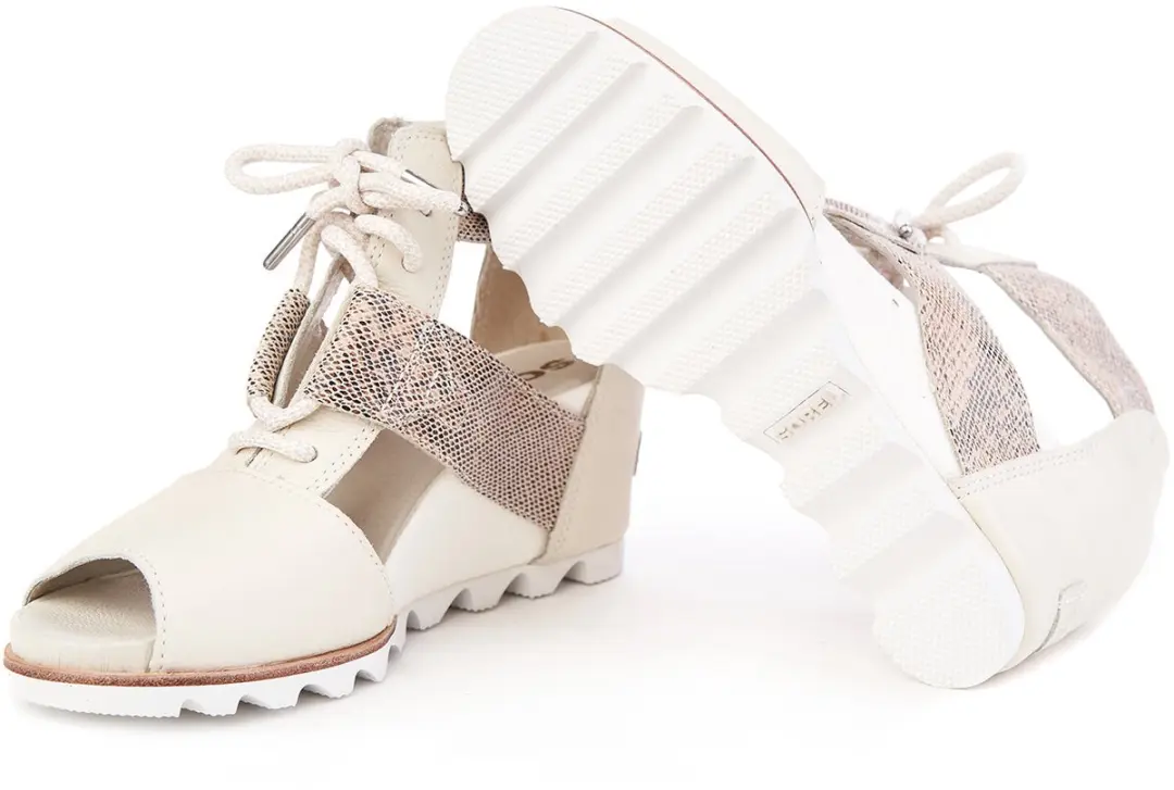 Sorel Joanie Lace Sandalen - Natuurlijk Leer - Wit