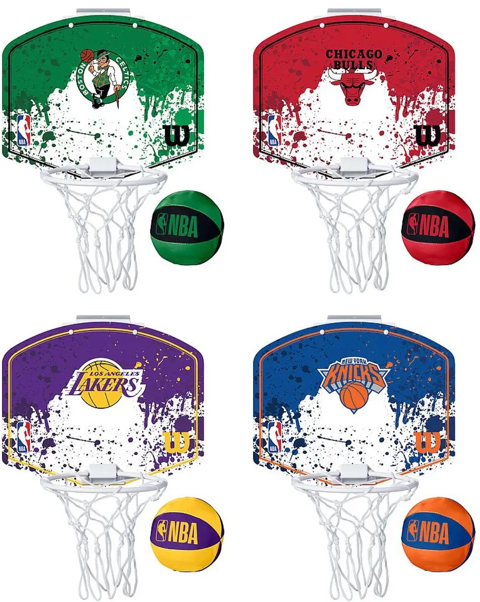 Wilson NBA Golden State Warriors Mini Basketbalset - Royal