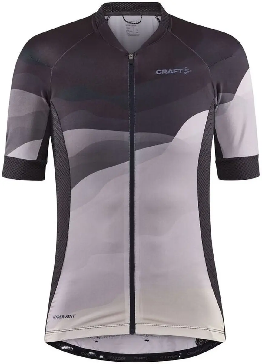 Craft Adv Endur Graphic Korte Mouw Wielertrui Zwart L Vrouw