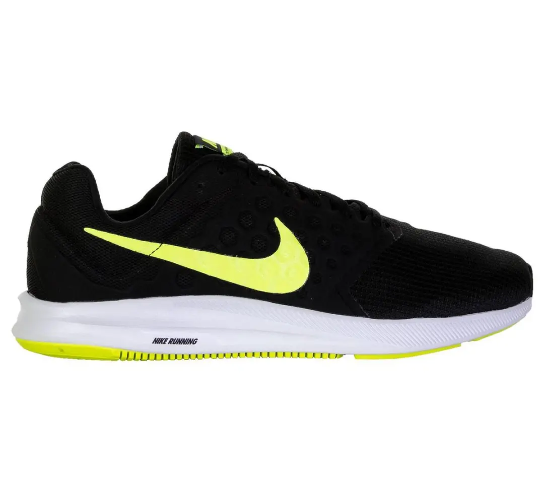 Nike Downshifter 7 Hardloopschoenen Heren - 44 - Zwart/Geel - afbeelding 3 van 6