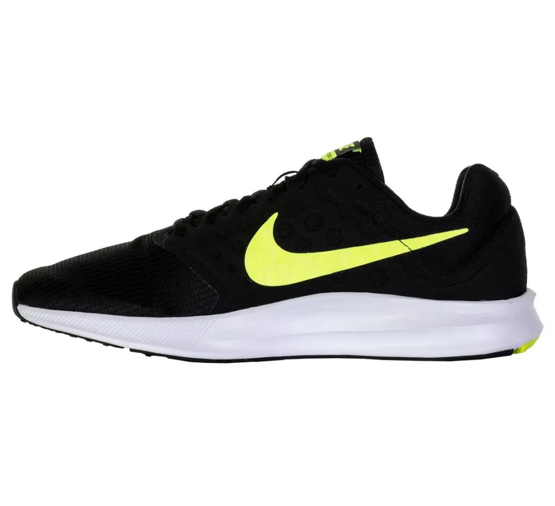 Nike Downshifter 7 Hardloopschoenen Heren - 44 - Zwart/Geel - afbeelding 5 van 6