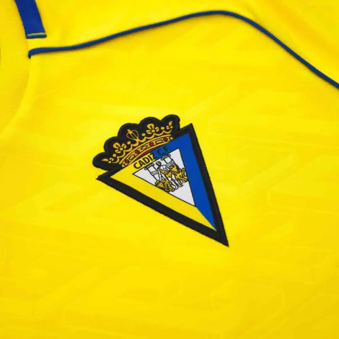 Macron Cadiz Cf 25/26 Thuis T-shirt Met Korte Mouwen Geel L Man