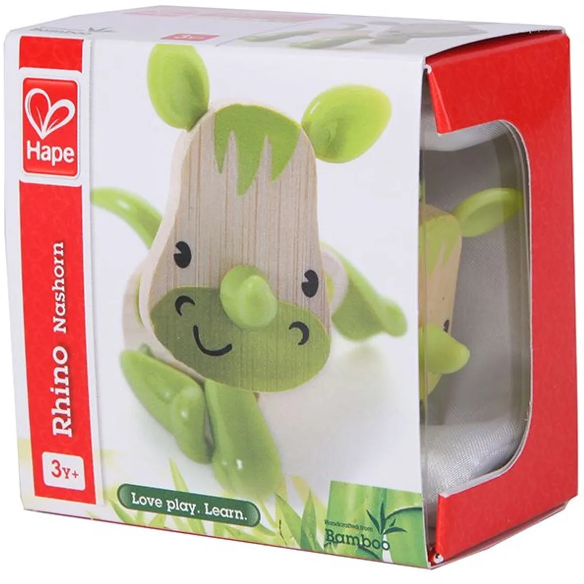 Hape Bamboe Beestje Neushoorn - Multicolor