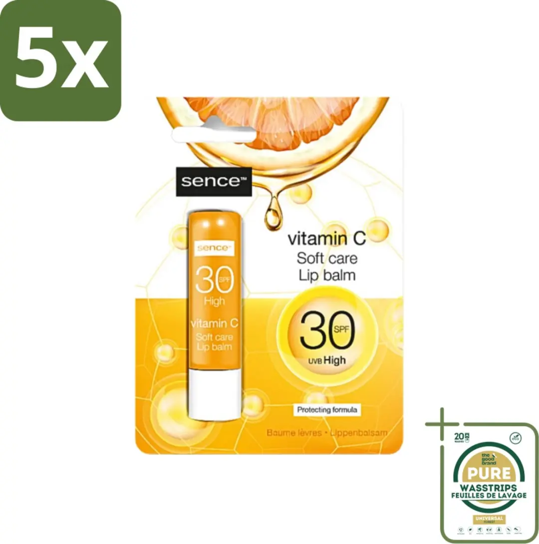 Sence Soft Care Vitamin C Lippenbalsem - 22g (5x4,3g) - Geel