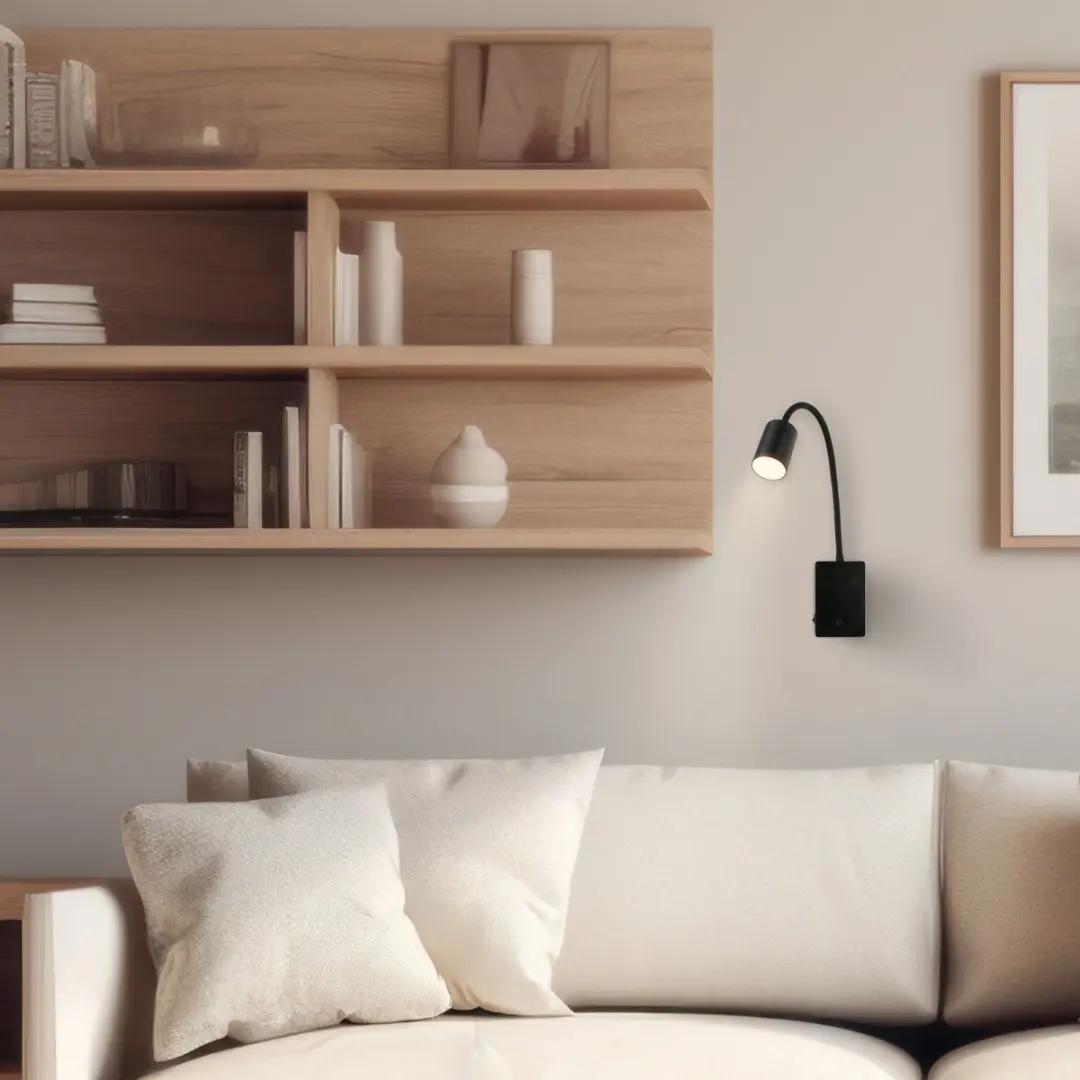 Briloner Smooth Wandlamp Oplaadbaar - 36 uur - USB-C - Zwart