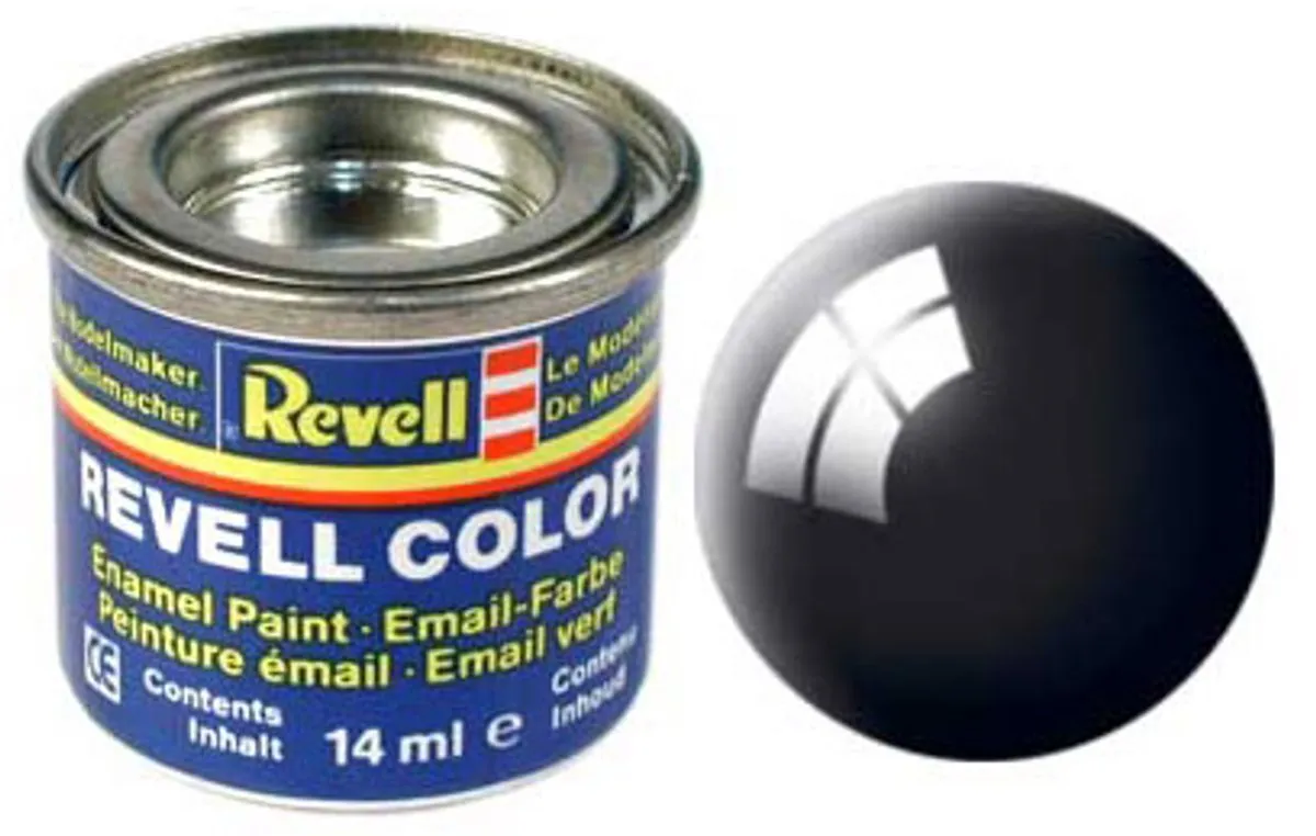 Revell Enamel Verf #7 Black Gloss 14ml