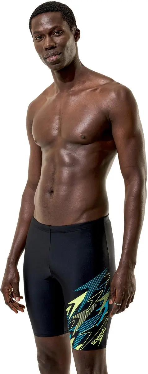 Speedo Medley Logo Jammer Heren - XL - Zwart/Groen
