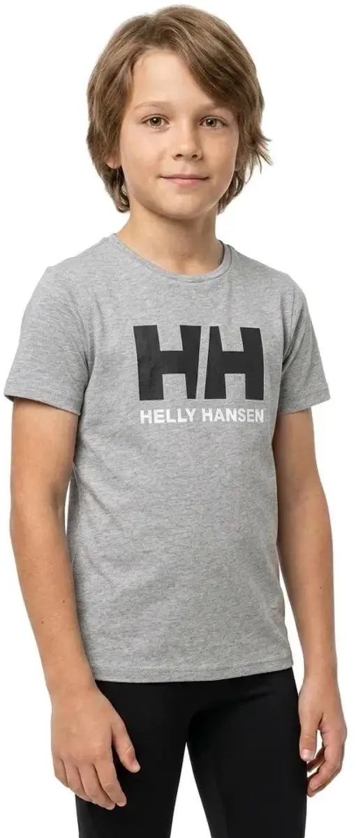 Helly Hansen Logo T-shirt 10 Jaar - Grijs