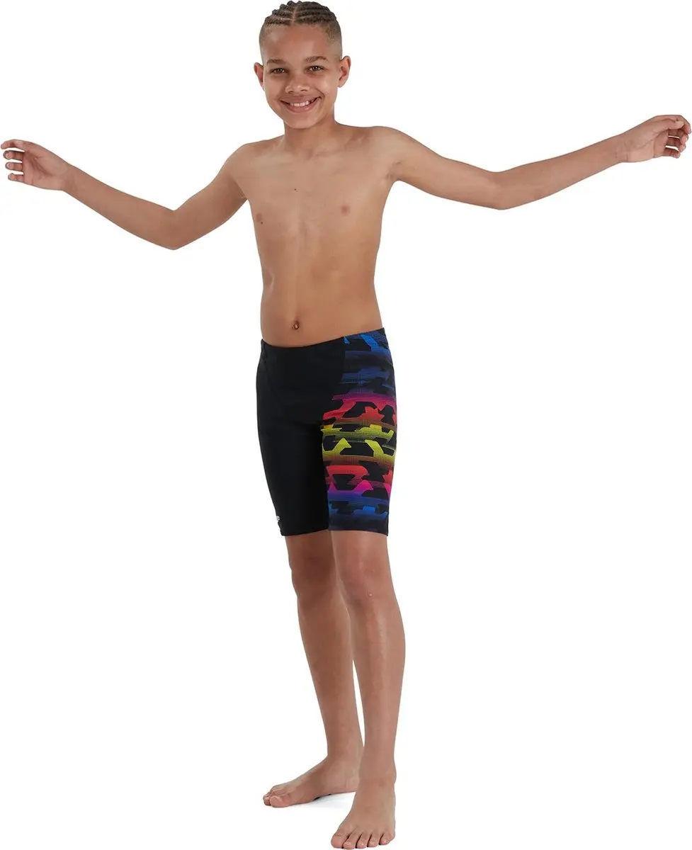 Speedo Digital Allover V-Cut Jammer - 176 - Zwart/Blauw/Geel