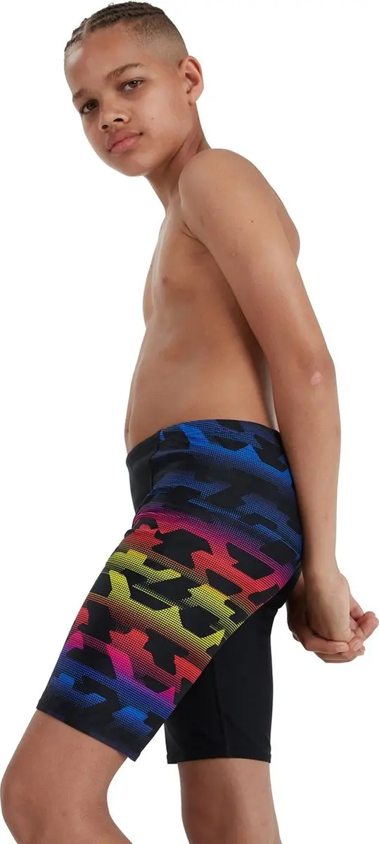 Speedo Digital Allover V-Cut Jammer - 176 - Zwart/Blauw/Geel