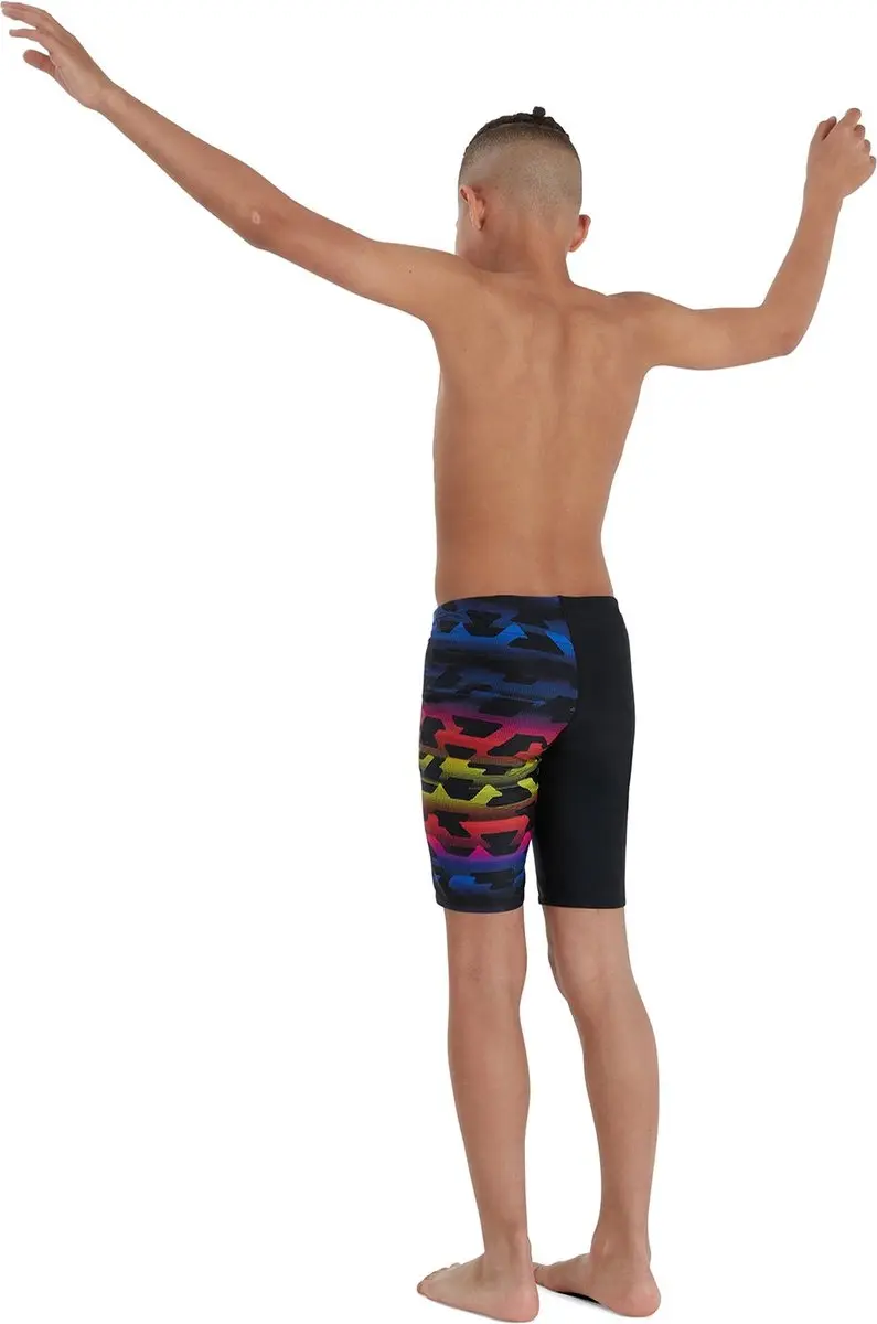 Speedo Digital Allover V-Cut Jammer - 176 - Zwart/Blauw/Geel