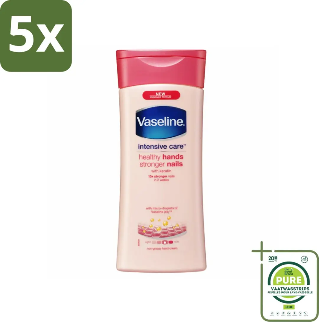 Vaseline Handcreme Healthy Hands & Stronger Nails 200ml