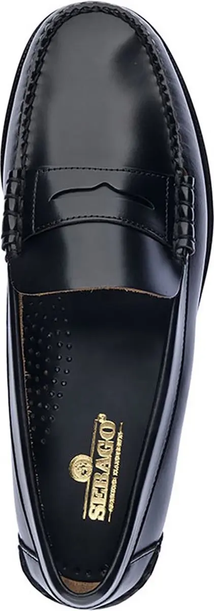 Sebago CLASSIC DAN WAXY 7000310 - Volwassenen Instappers - Kleur: Zwart - Maat: 44
