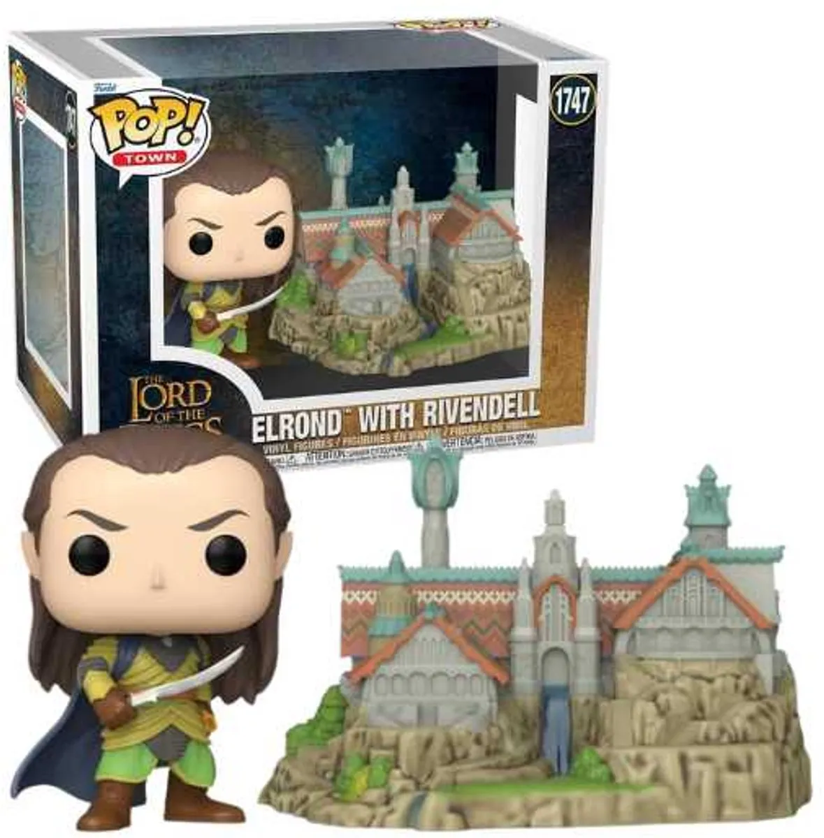 Funko Pop Town Elrond Rivendell - Lord of the Rings #1747 - Multi