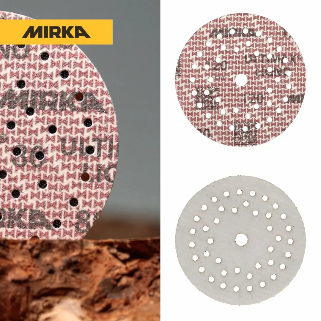 Mirka Ultimax Ligno Klittenbandschuurschijven Ø125mm - 70 Stuks