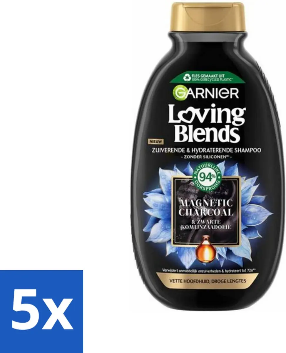 Garnier Loving Blends Magnetic Charcoal Shampoo 300 ml