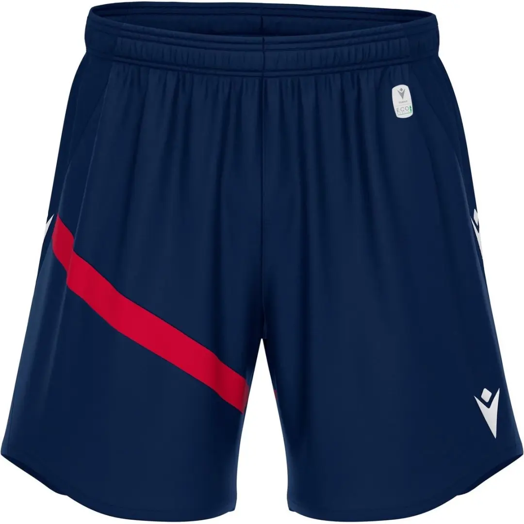 Macron Shen Eco Short Kinderen - Marine / Rood | Maat: 7-8 Y