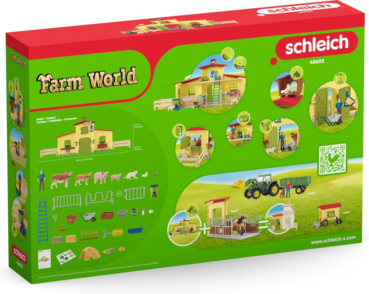 Schleich Farm World Grote Stal 42605 - Boerderijspeelgoed