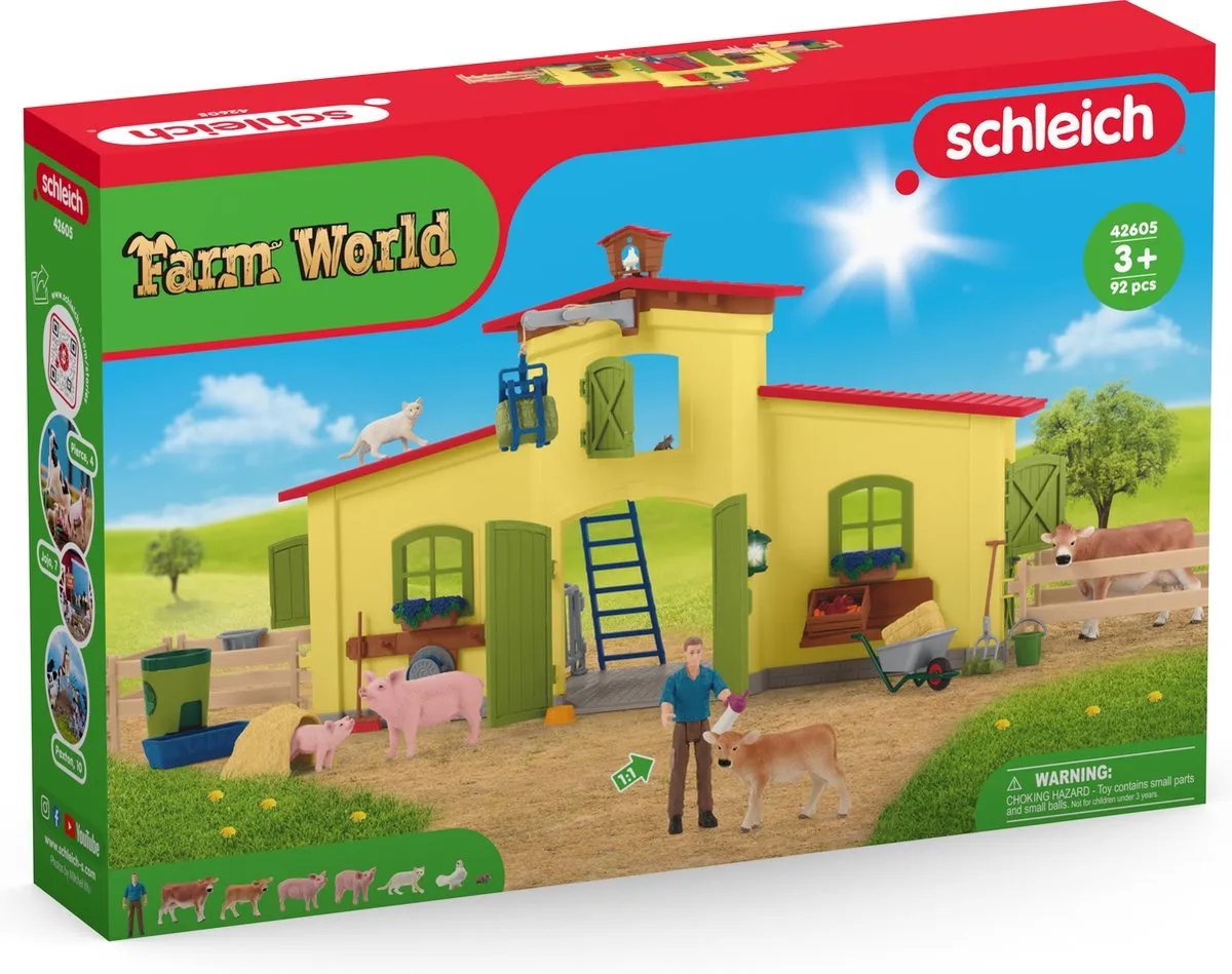 Schleich Farm World Grote Stal 42605 - Boerderijspeelgoed