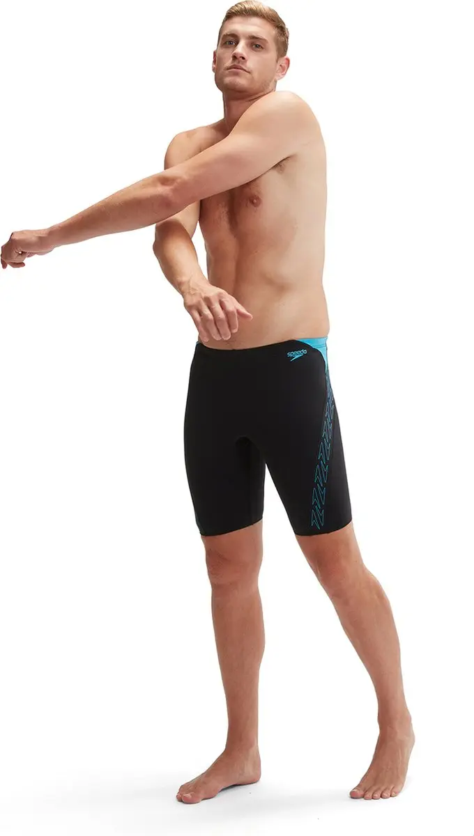 Speedo Hyper Boom Splice Jammer - Maat 5 - Zwart/Blauw